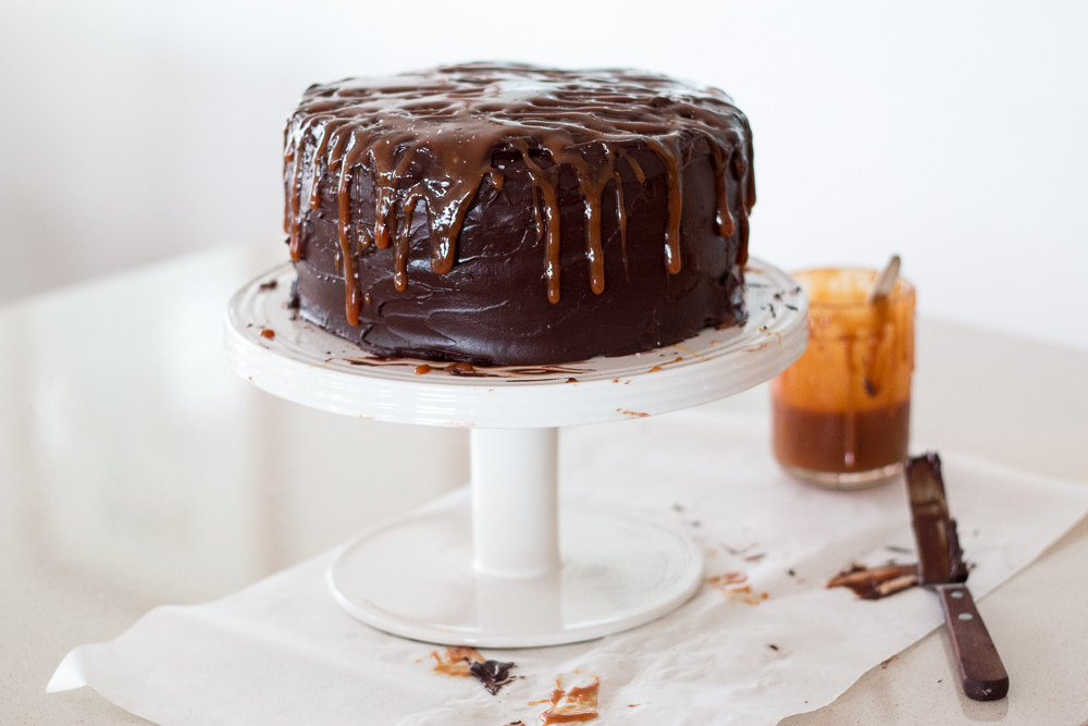 Chocolate and Salted Caramel Cake