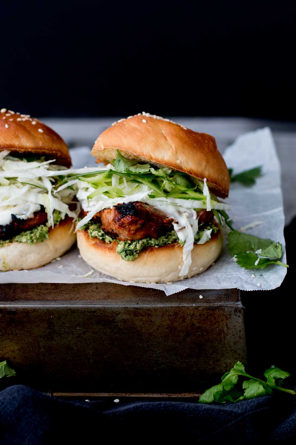 Tandoori Chicken Brioche Sliders with Coriander-Cashew Relish