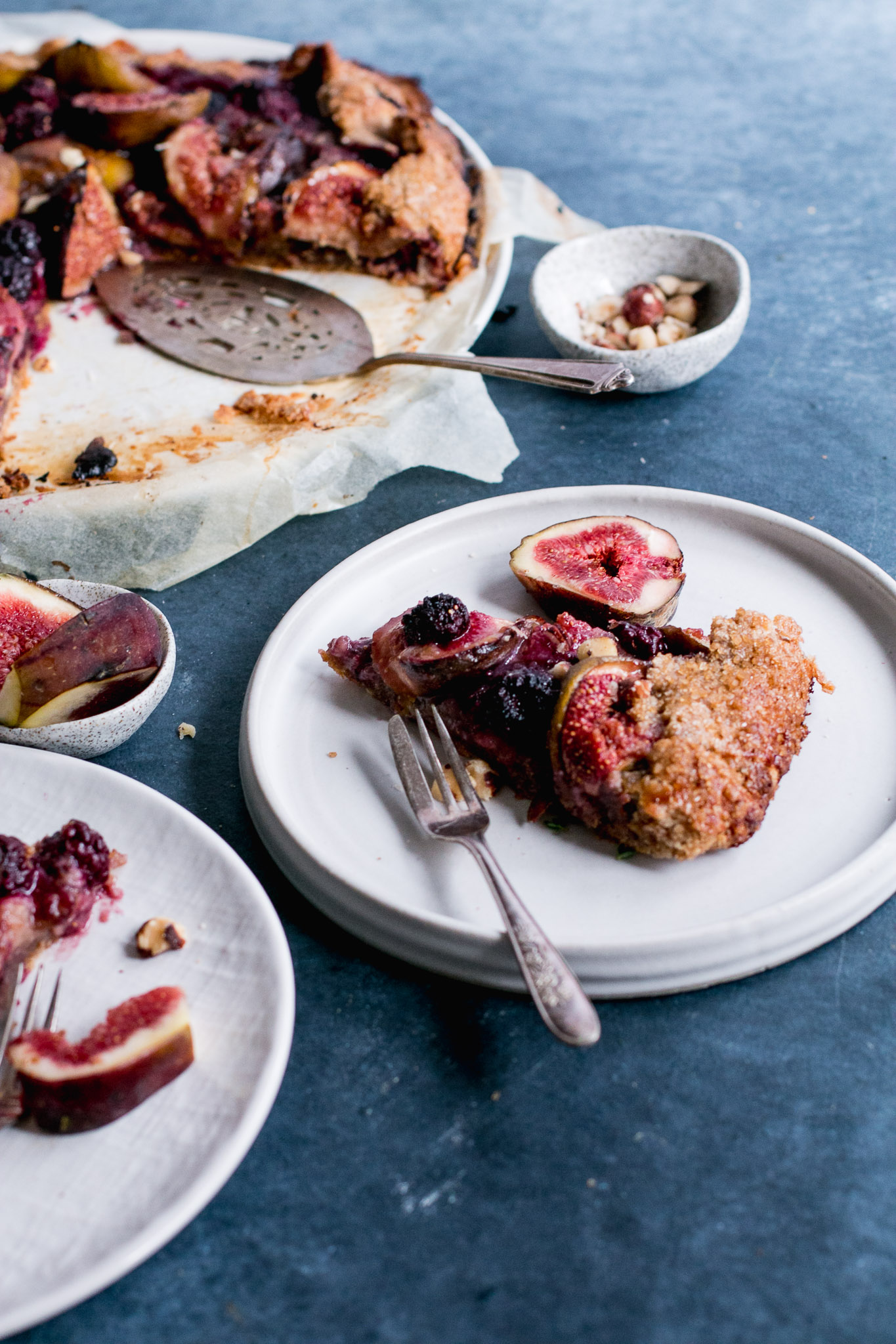 Fig, Blackberry & Hazelnut Rye Galette - The Brick Kitchen