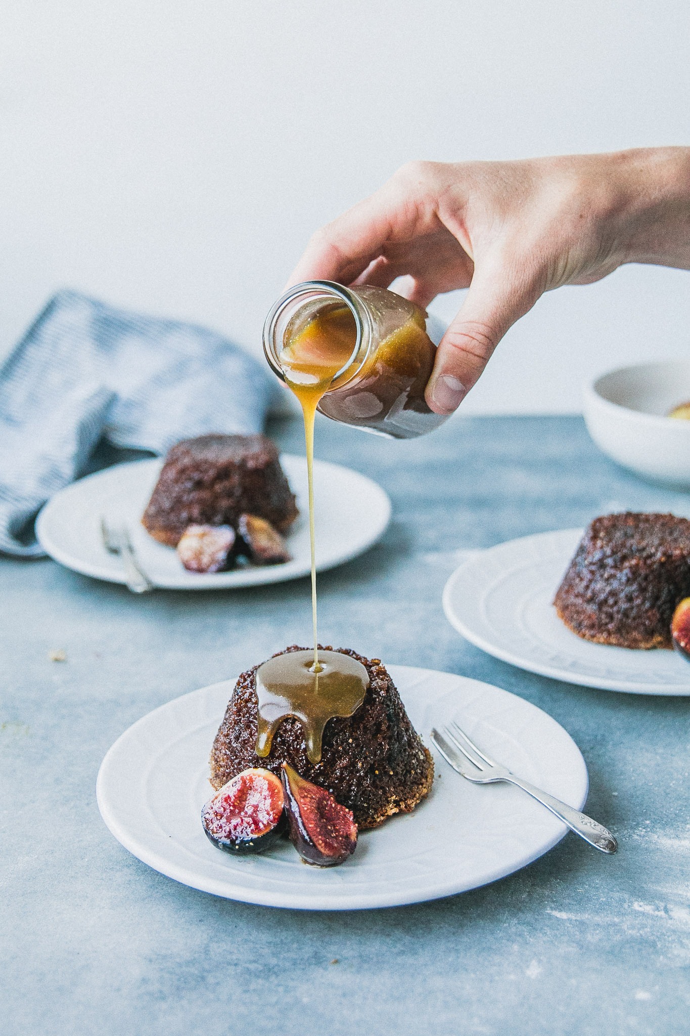 Sticky Fig & Ginger Puddings with Whisky Butterscotch Sauce - The Brick Kitchen