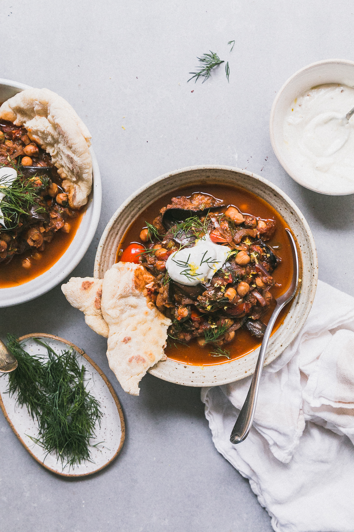 Spicy Eggplant & Chickpea Stew - The Brick Kitchen