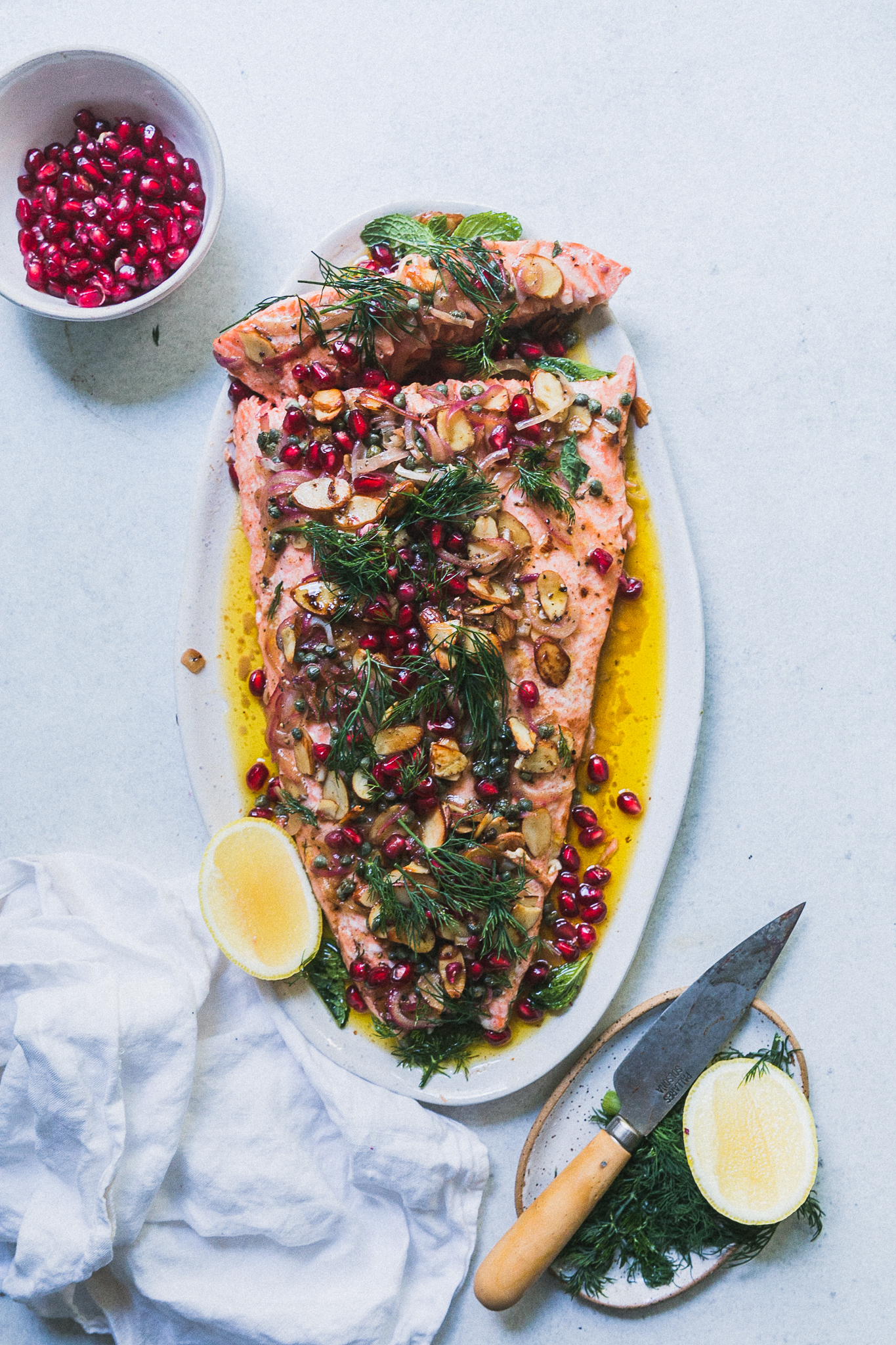 Brown Butter Pomegranate Salmon - The Brick Kitchen